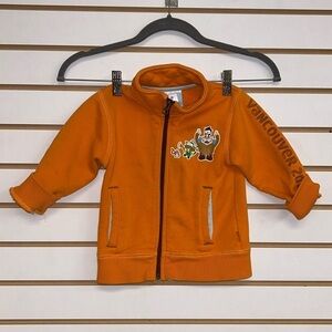 Adorable Vancouver 2010 Olympics Boys Zip Up Sweatshirt EUC Size 2 Orange‎
